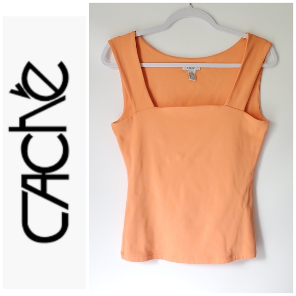 Cache Tops - Cache Sleeveless Top Fully Lined High Quality EUC
